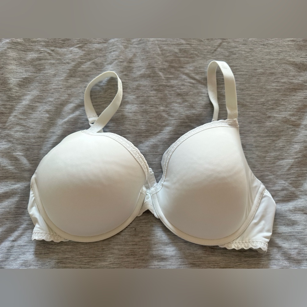 Aerie Cream Lace Accent Bra